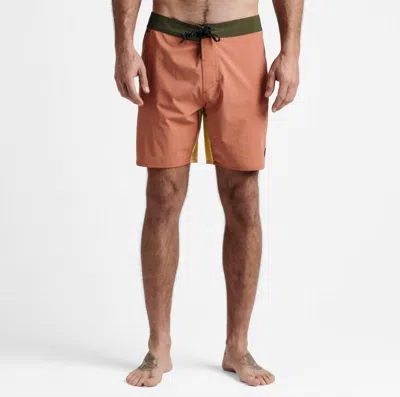 Roark Boatman Boardshorts In Saffron Red In Transparent
