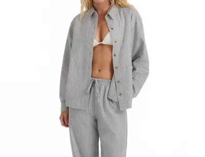 Roark Costa Button Up Shirt In Neptune In Gray
