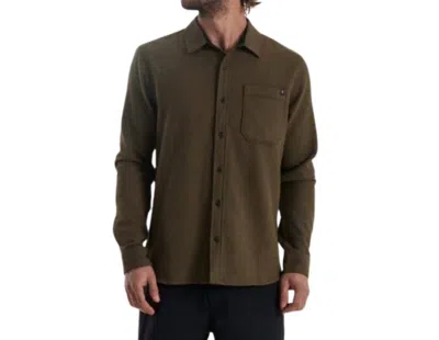 Roark Crossroads Flannel In Dark Military In Multi