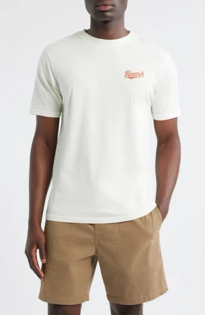 Roark Diamond Script Graphic T-shirt In White