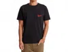 Roark Diamond Script Pocket Short Sleeve Tee In Black In Black