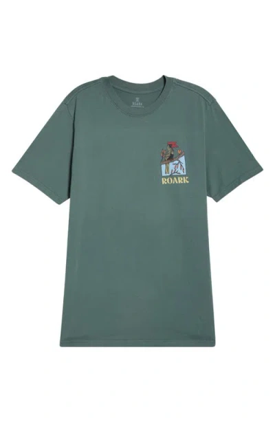 Roark Enjoy Cotton Graphic T-shirt In Green