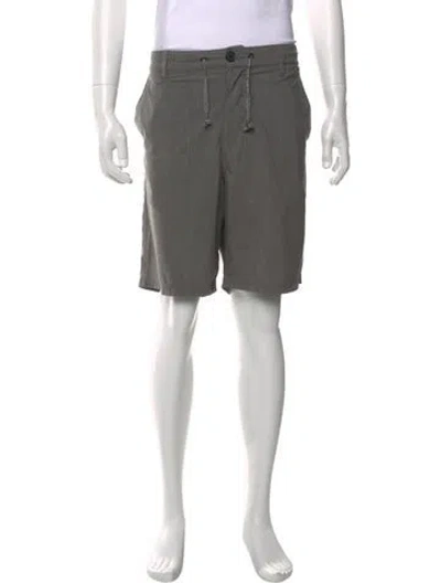 Pre-owned Roark Flat Front Shorts In Green