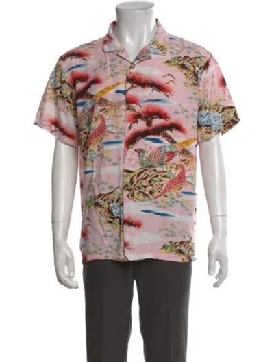 Pre-owned Roark Floral Print Short Sleeve Shirt In Multi