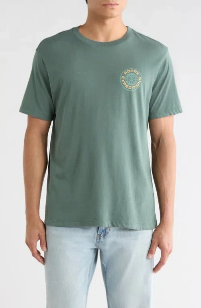 Roark Goin' Global Graphic T-shirt In Green
