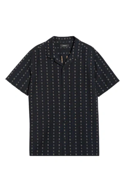 Roark Gonzo Organic Cotton Camp Shirt In Multi