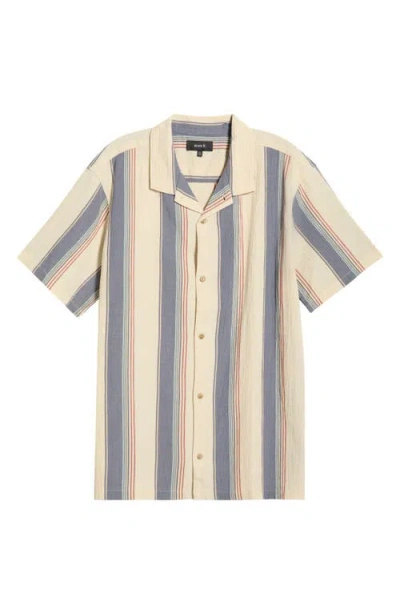 Roark Gonzo Organic Cotton Camp Shirt In Multi