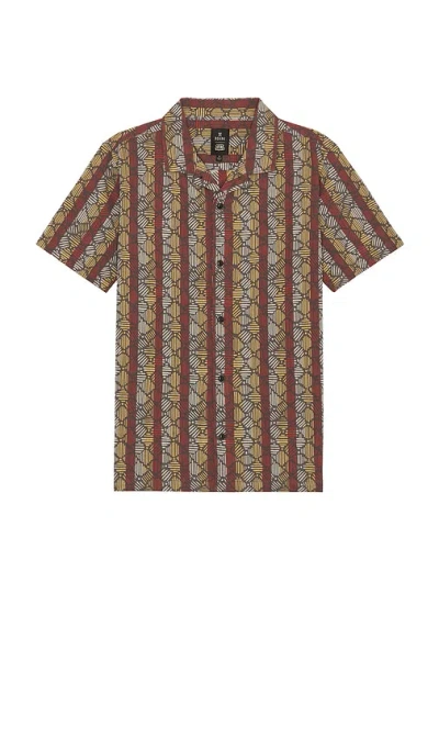 Roark Gonzo Woven Shirt In Brown