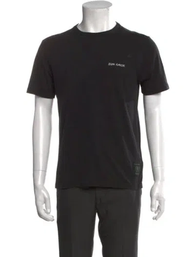 Pre-owned Roark Graphic Print Crew Neck T-shirt In Black