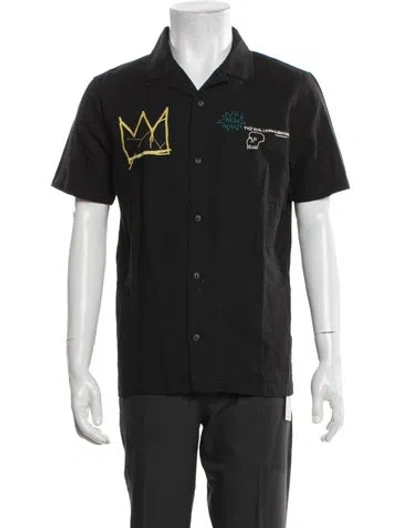 Pre-owned Roark Graphic Print Short Sleeve Shirt In Black
