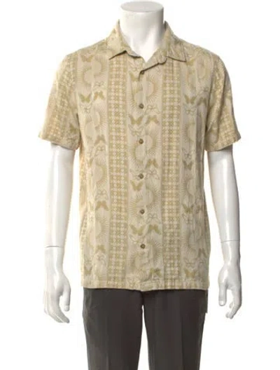 Pre-owned Roark Graphic Print Short Sleeve Shirt In Neutrals