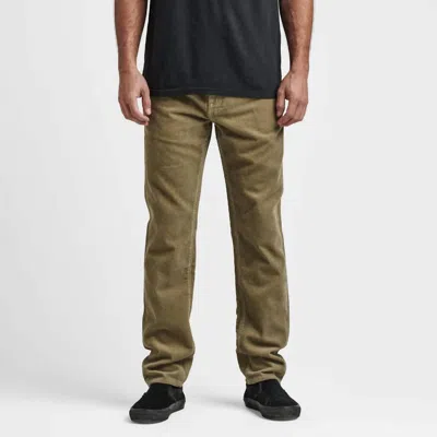 Roark Hwy 128 Corduroy Straight Fit Jeans In Dusty Green