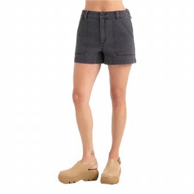 Roark Hwy Utility Pockets Short In Faded Black