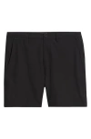 Roark Hytide Flat Front Hybrid Performance Shorts In Black