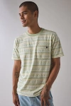 Roark Journey Jacquard Stripe Tee In Olive, Men's At Urban Outfitters In Multi