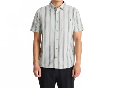Roark Journey Shirt In Dusty Green In White