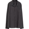 Roark Made To Fade Solid Cotton & Lyocell Button-up Shirt In Blue