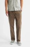Roark Made To Fade Stretch Cotton Drawstring Pants In Brown