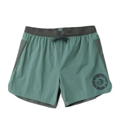 Roark Men's Alta 5" Shorts In Slate Green