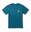 Roark Men's Guideworks Skull Premium Tee In Hydro Blue