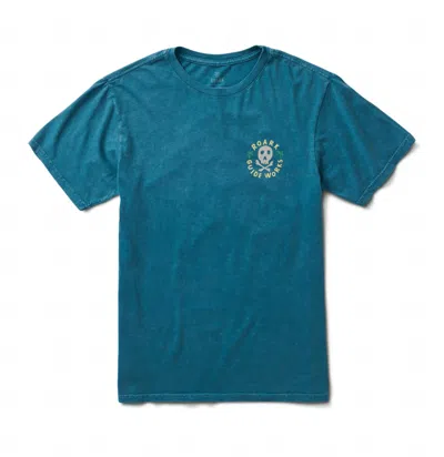 Roark Men's Guideworks Skull Premium Tee In Hydro Blue