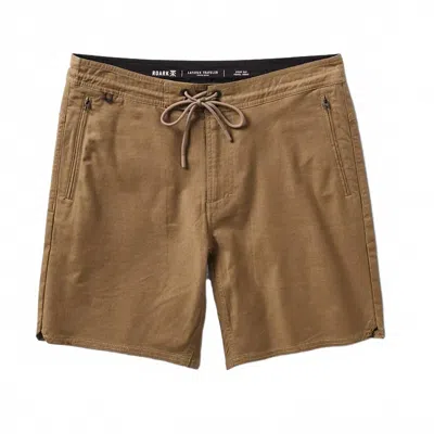 Roark Men's Layover Travel Shorts In Dark Khaki In Multi