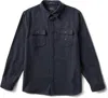 Roark Men's Nordsman Flannel Shirt In Dark Navy In Blue