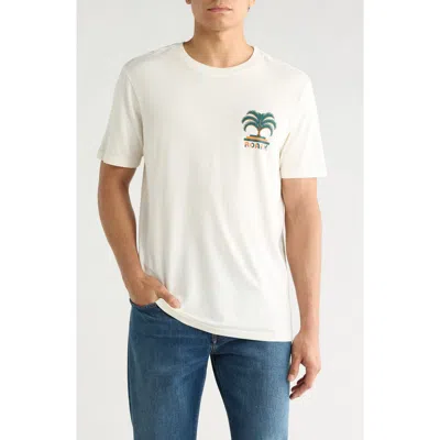 Roark Moto Palm Graphic T-shirt In White