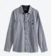 Roark Nordsman Light Long Sleeve Flannel Shirt In Blue