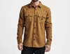 Roark Nordsman Long Sleeve Flannel Shirt In Embroidered Dark Bronze