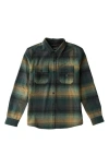Roark Nordsman Plaid Flannel Snap-up Overshirt In Multi