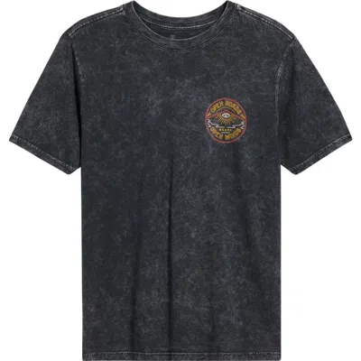Roark Open Roads Open Minds Graphic T-shirt In Black