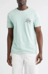 Roark Palm Gorge Graphic T-shirt In Blue