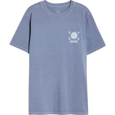 Roark Palm Graphic Regular Fit T-shirt In Blue