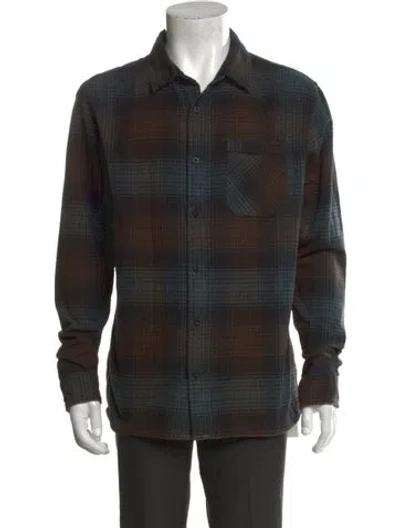 Pre-owned Roark Plaid Print Long Sleeve Shirt In Multi