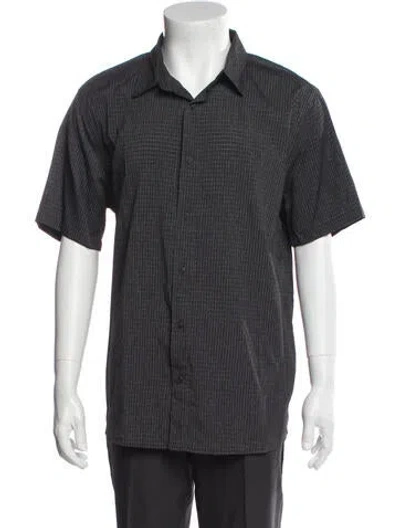 Pre-owned Roark Plaid Print Short Sleeve Shirt In Blue