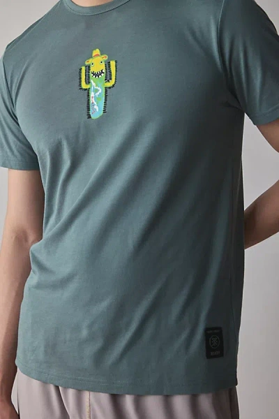 Roark Run Amok House Of Darwin Active Graphic Tee In Green, Men's At Urban Outfitters