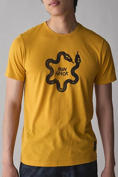 Roark Mathis Running Tee In Yellow