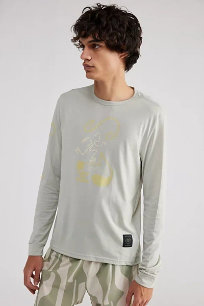 Roark Run Amok Mathis Long Sleeve Tee In Olive, Men's At Urban Outfitters