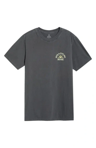 Roark Seek & Explore Cotton Graphic T-shirt In Black