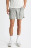 Roark Serrano 7 Drawstring Shorts In Gray