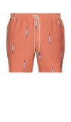 Roark Shorey 16 Swim Short In Castagno Saffron Red