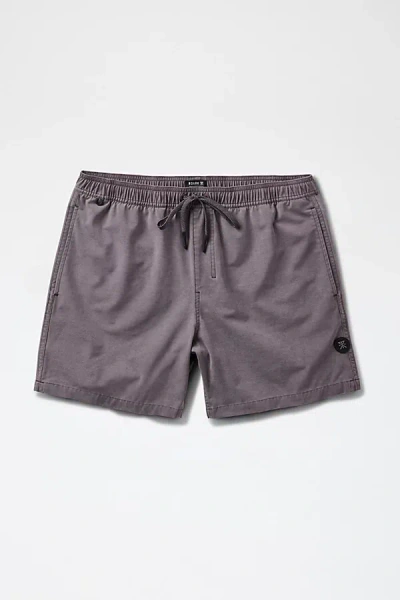 Roark Shorey Swim Short In Charcoal, Men's At Urban Outfitters In Brown