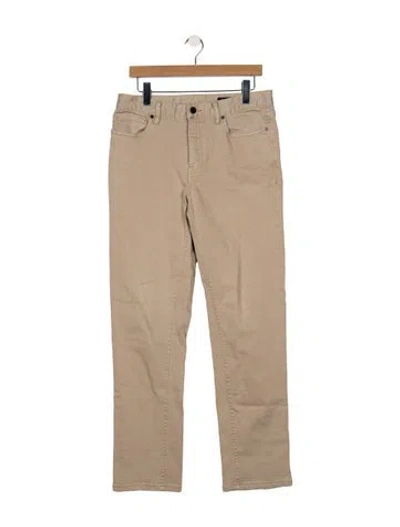 Pre-owned Roark Straight-leg Jeans In Neutrals
