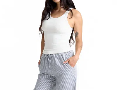 Roark Wind Worn Tank Top In Bone In White