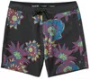 Roark Women's Polyester Boardshorts In Aurora Flora Black In Black