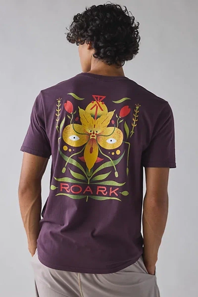 Roark X Tomas Graphic Tee In Purple, Men's At Urban Outfitters In Burgundy