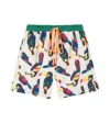 Roarsome Beak The Toucan Printed Swim Trunks In Beige