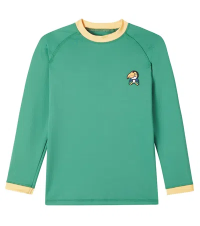 Roarsome Kids' Beak The Toucan Rashguard Top In Green