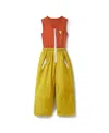 Roarsome Patch-detail Snowsuit In Yellow
